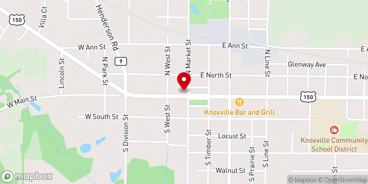 Map showing location of First United Presbyterian Church
