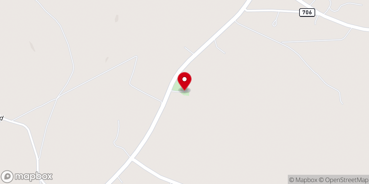 Map showing location of Buckingham Baptist Church