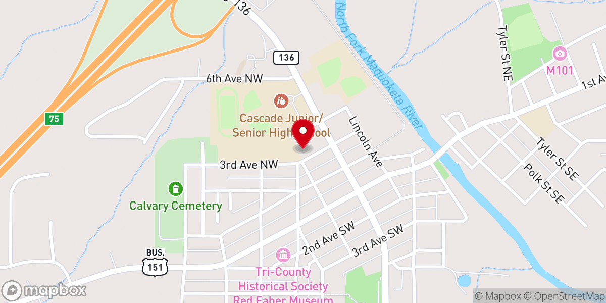 Map showing location of St Matthias Catholic Parish Church