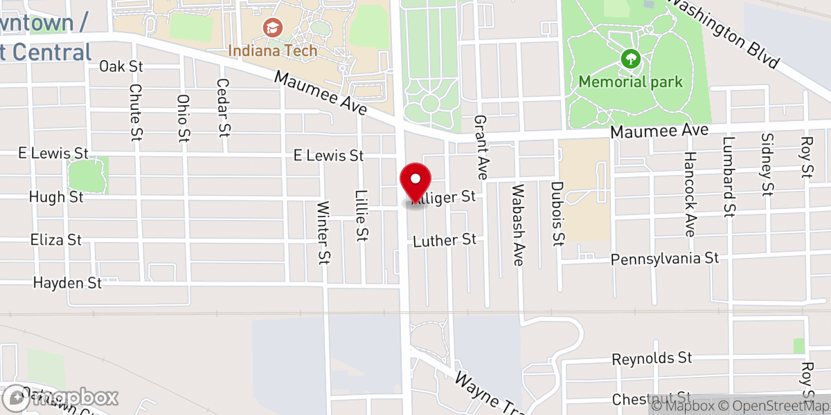 Map showing location of Shepherd of the City Lutheran Church