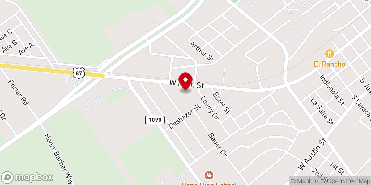 Map showing location of Central Baptist Church