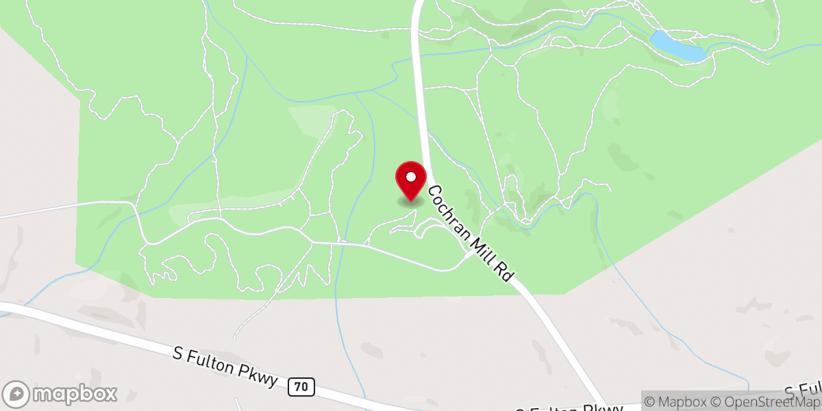 Map showing location of Cochran Mill Park