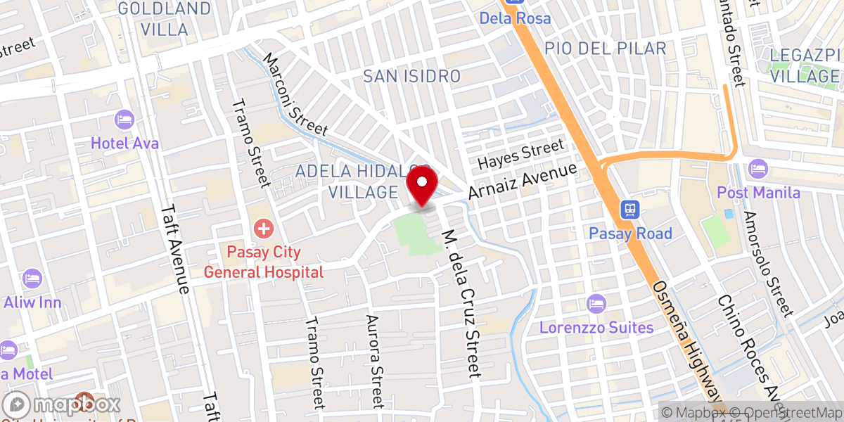 Map showing location of Alpha & Omega IEMELIF Church