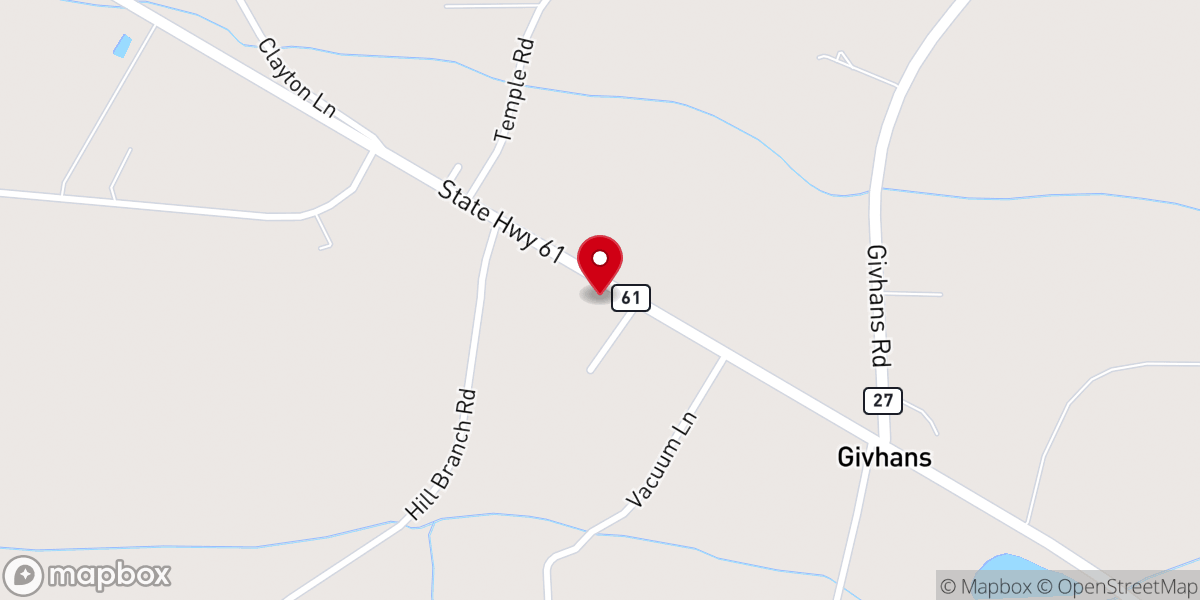Map showing location of Southern Methodist Church