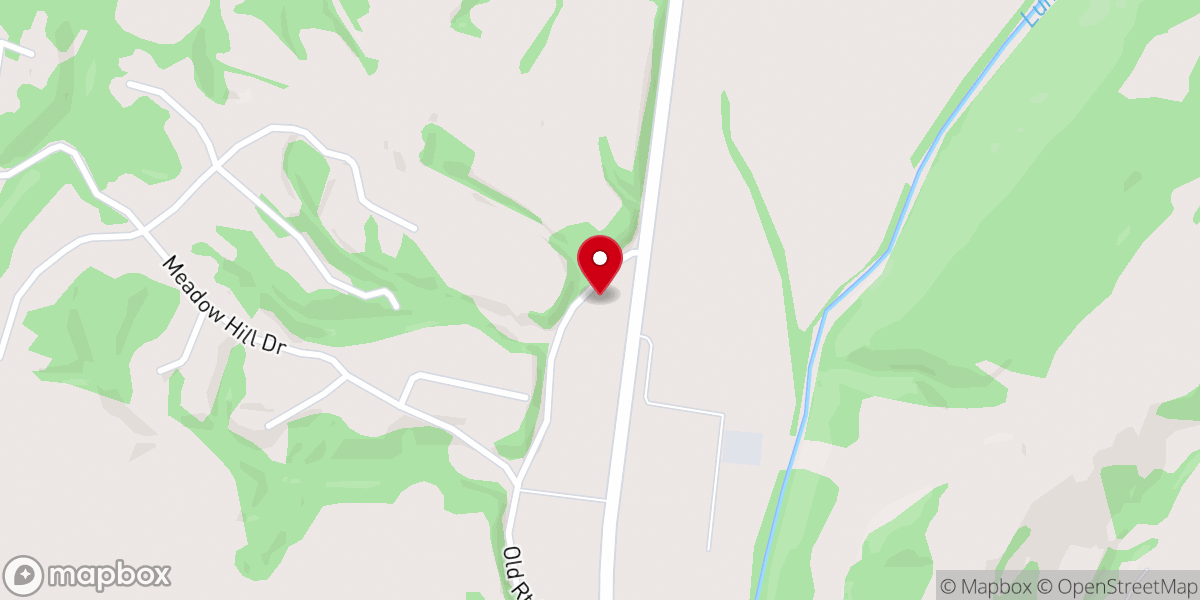 Map showing location of South Branch Baptist Church