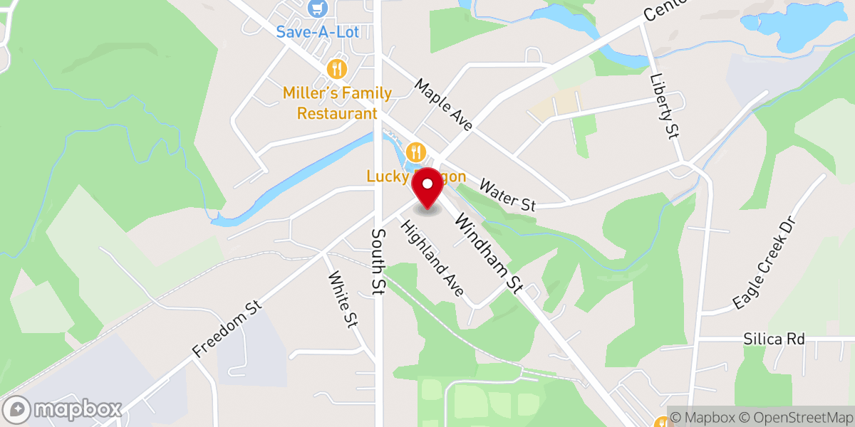 Map showing location of St Michael's Church