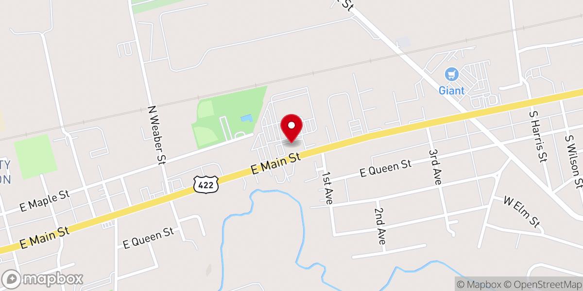 Map showing location of Living Hope Church