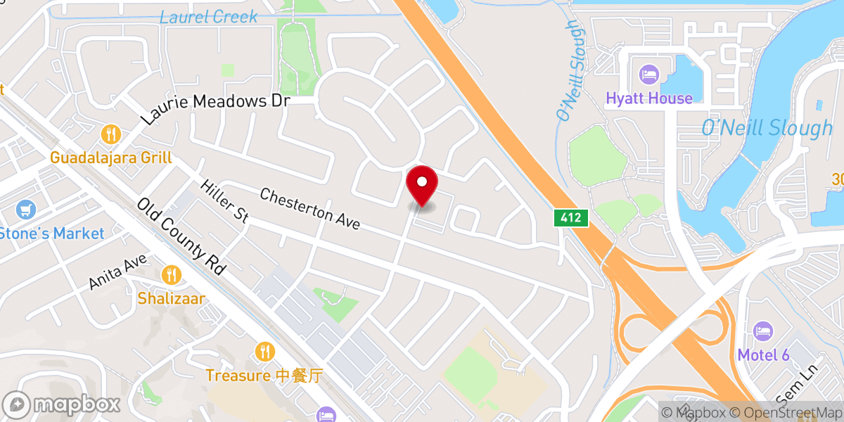 Map showing location of St Mark Catholic Church