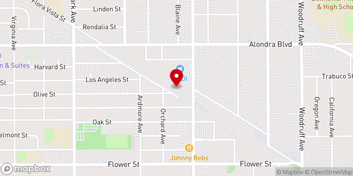 Map showing location of Good Fruits Church of California