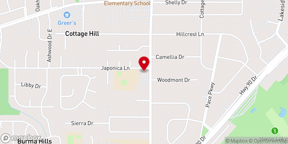 Map showing location of St. Luke's Episcopal Church