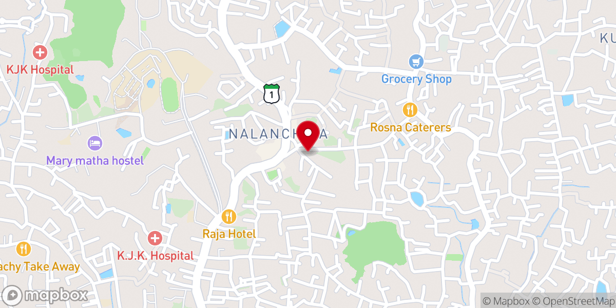 Map showing location of St. Thomas Malankara Syriac Catholic Church, Nalanchira