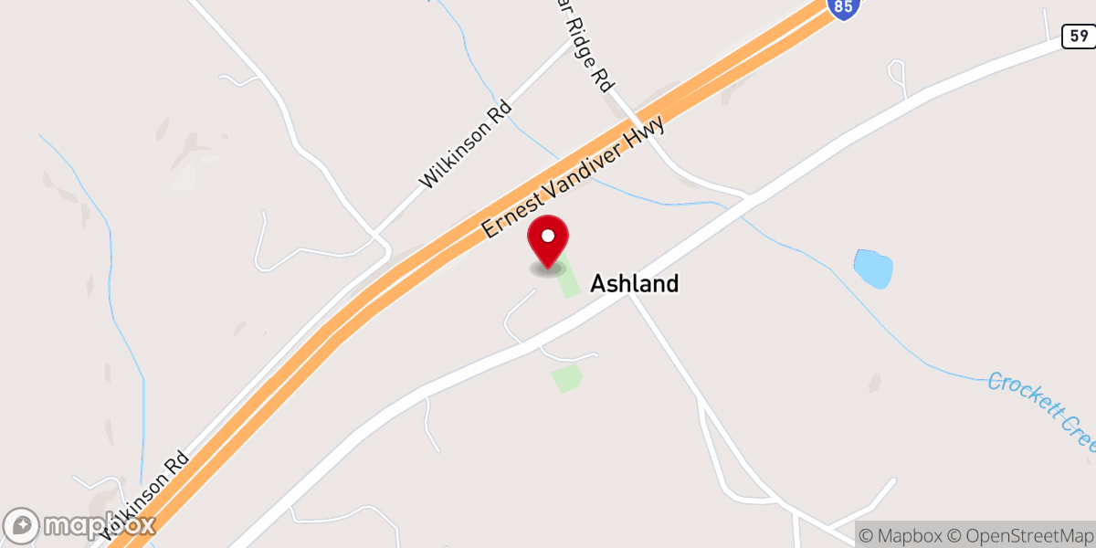 Map showing location of Arnolds Chapel C.M.E. Church