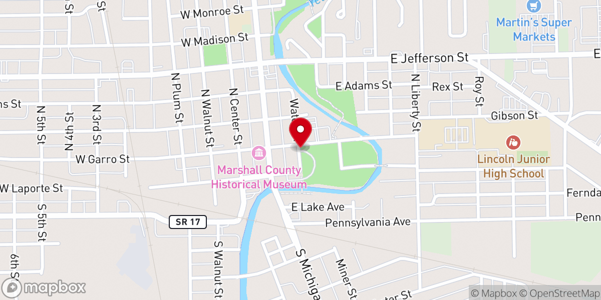 Map showing location of River Park Square
