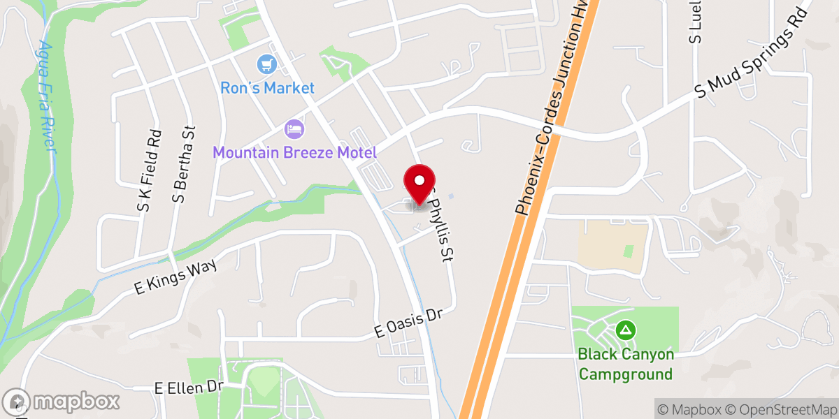Map showing location of St Philip Benizi Catholic Church