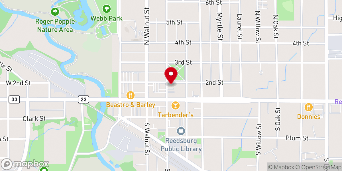 Map showing location of First Presbyterian Church PCUSA