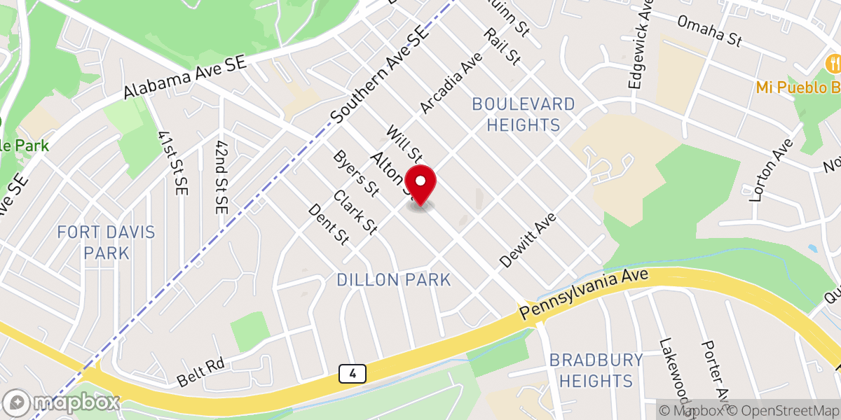 Map showing location of Greater Praise and Deliverance Tabernacle COGIC