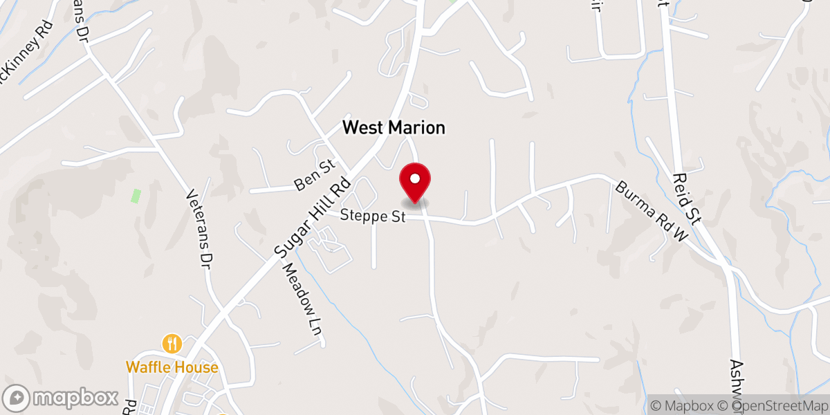 Map showing location of Story Memorial Presbyterian Church, PCA