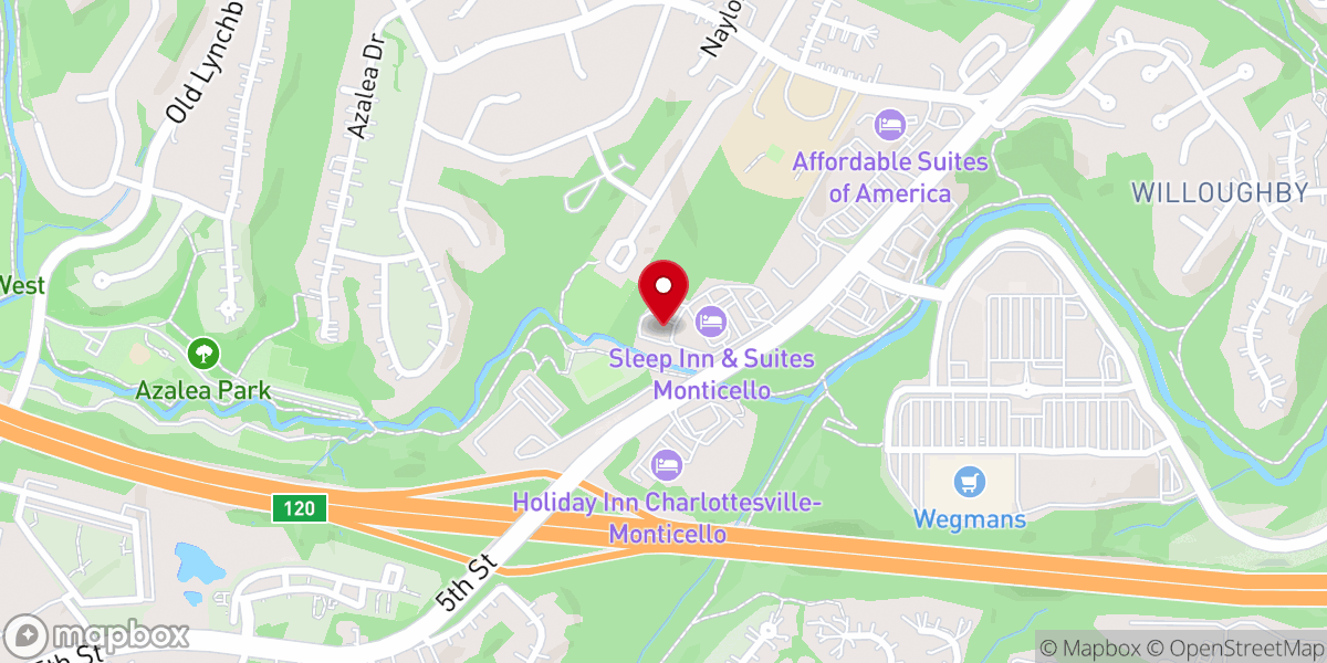 Map showing location of Calvary Chapel