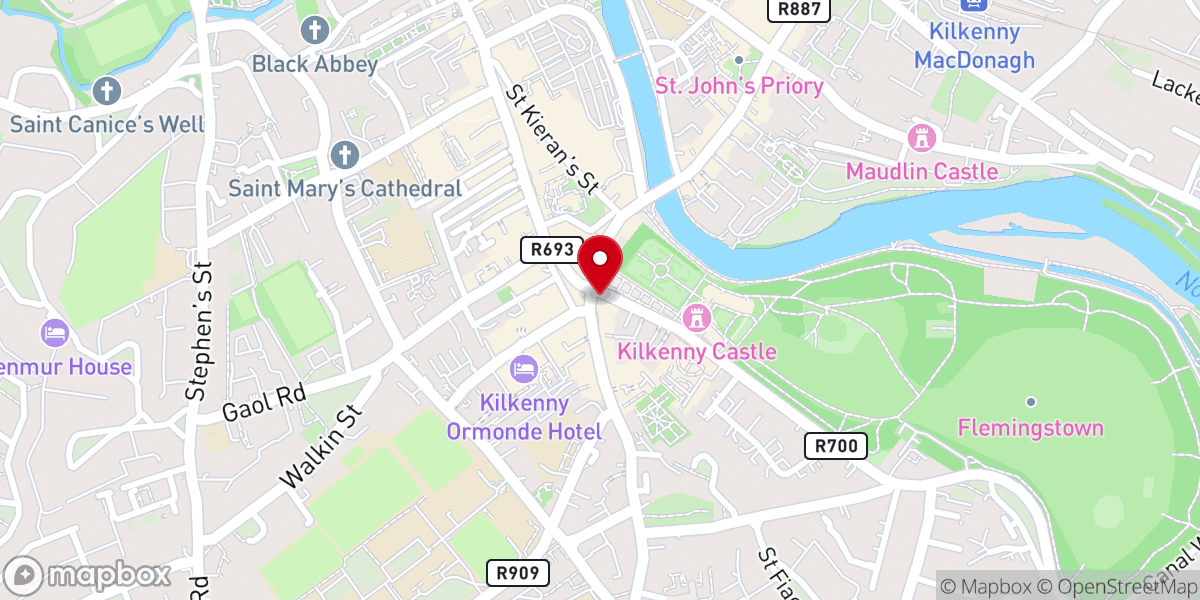 Map showing location of Left Bank