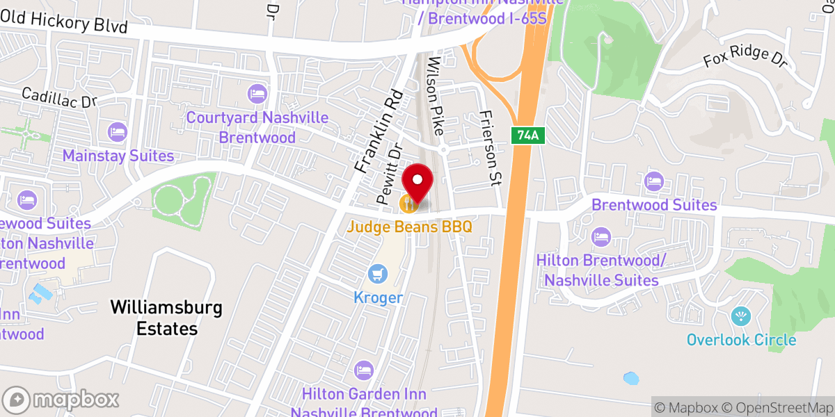 Map showing location of H.H. Oliver's