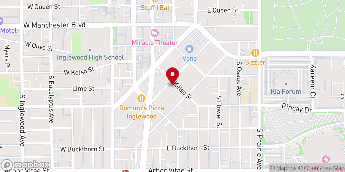 Map showing location of Bible Enrichment Fellowship International Church