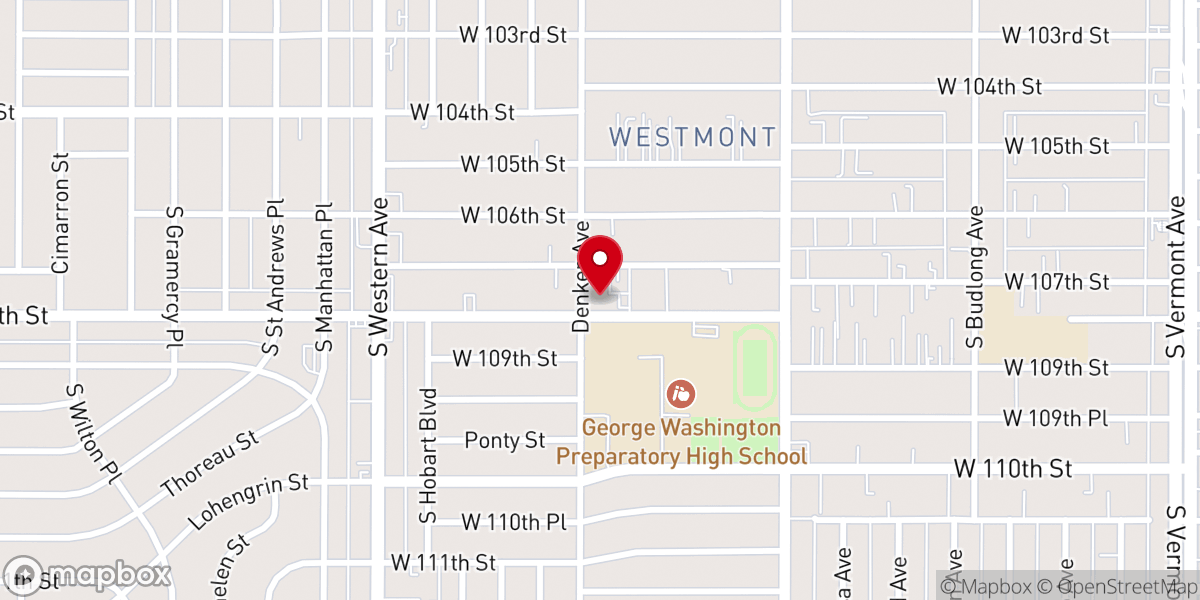 Map showing location of First New Christian Fellowship Baptist Church