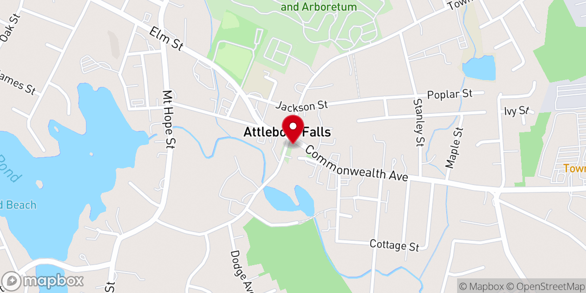 Map showing location of Central Congregational Church