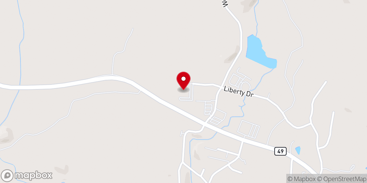 Map showing location of Mountain Christian Center