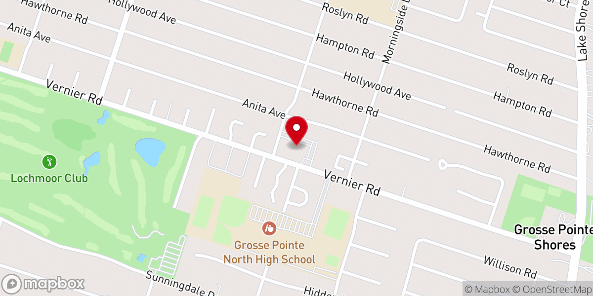 Map showing location of First English Evangelical Lutheran Church
