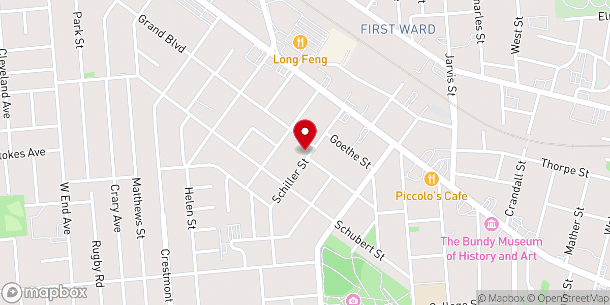 Map showing location of CrossPoint Community Church