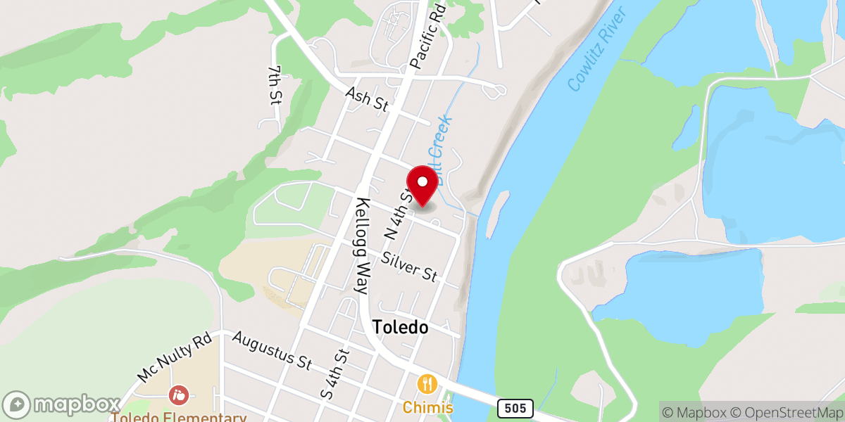 Map showing location of Church of Christ