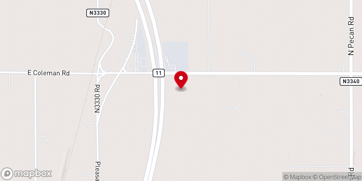 Map showing location of Central Baptist Church