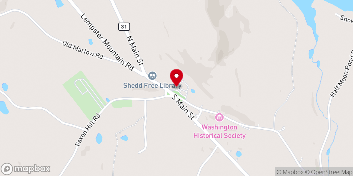 Map showing location of Washington Congregational Church