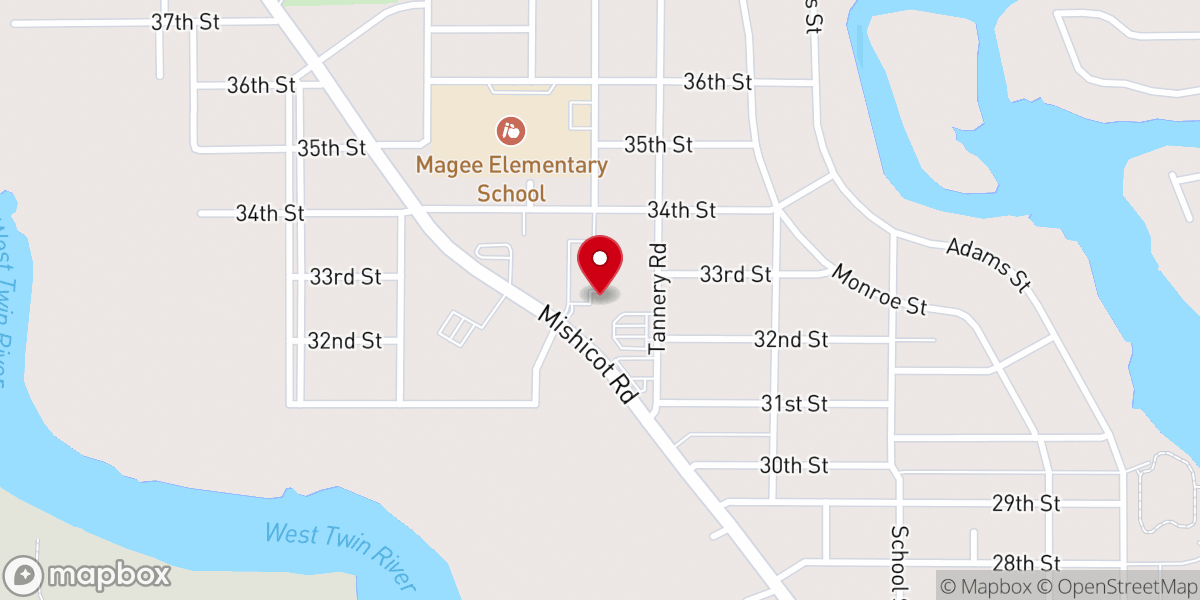 Map showing location of St. Peter the Fisherman Catholic Parish