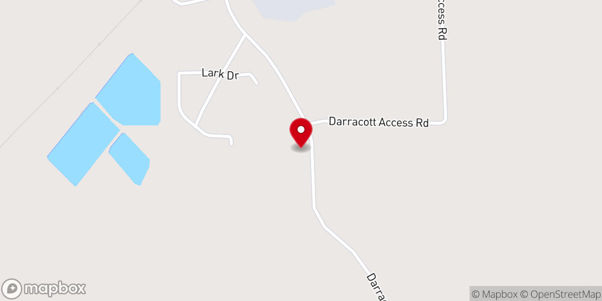 Map showing location of New Life Missionary Baptist Church