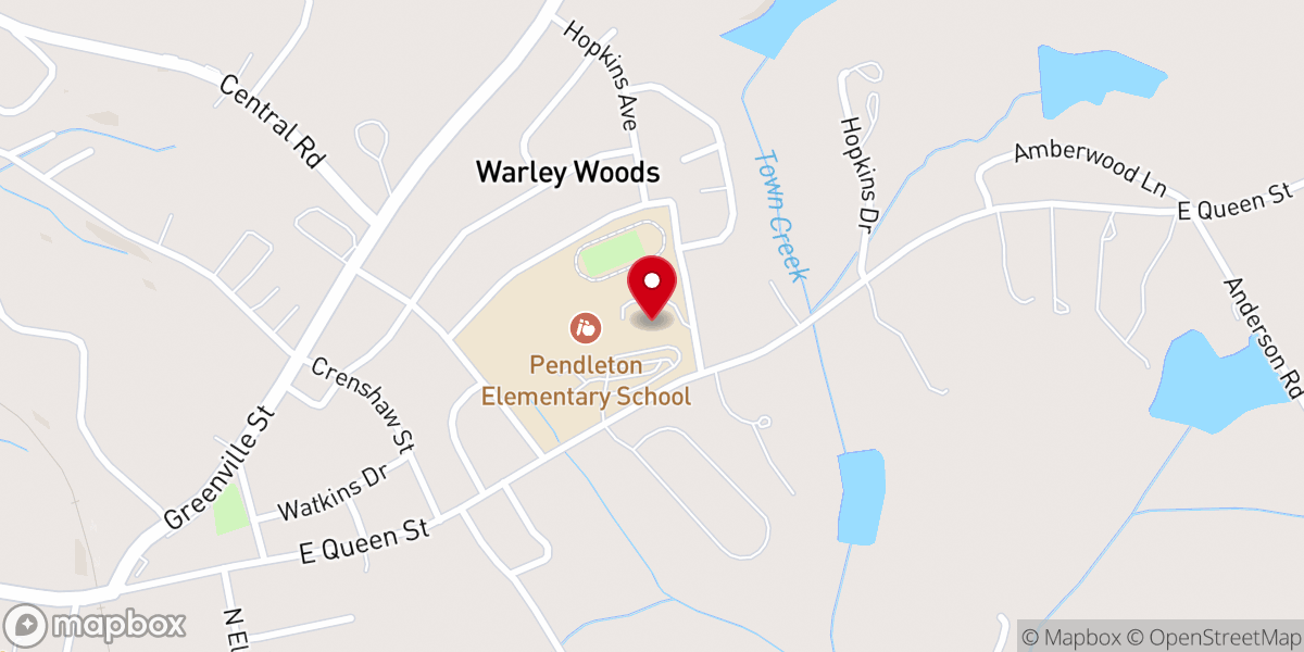 Map showing location of Village Church
