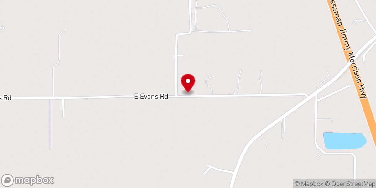 Map showing location of Friendly Faith Tabernacle Church