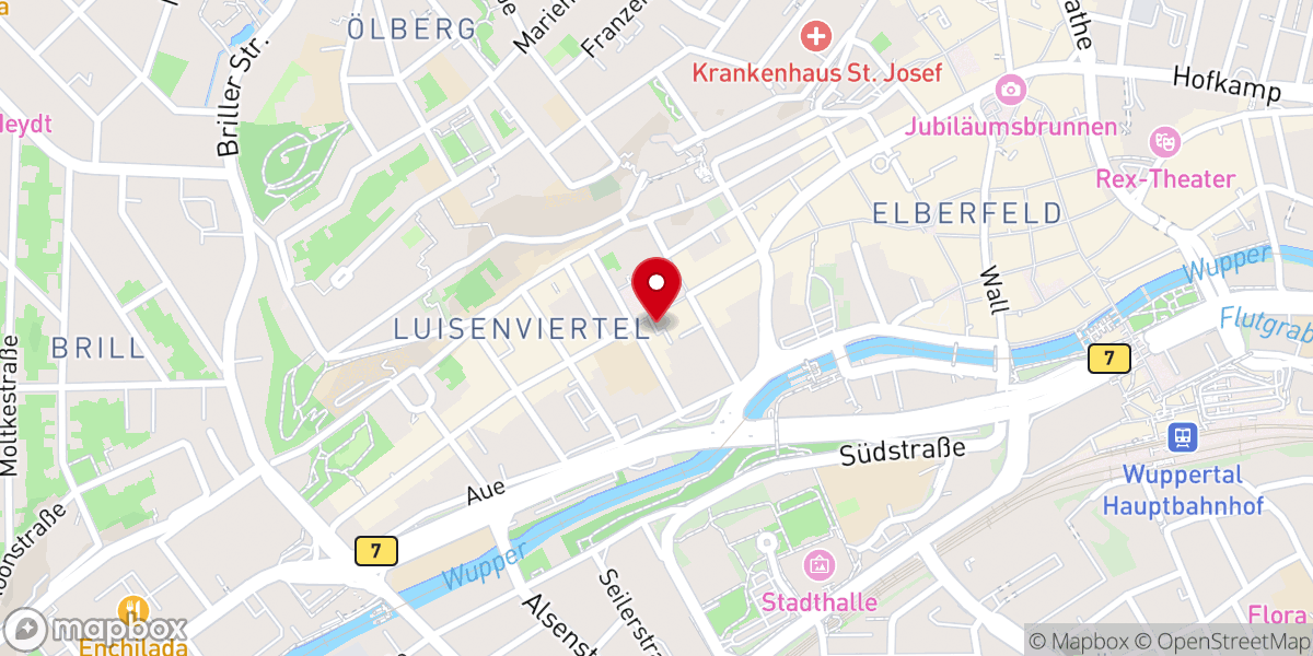 Map showing location of Kath. Gemeindeverband Wuppertal