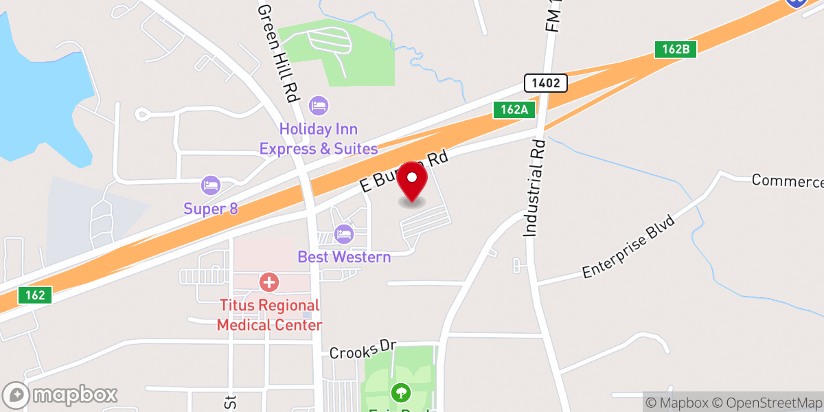 Map showing location of Northridge Church of Christ
