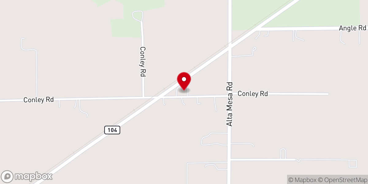 Map showing location of Herald Baptist Church