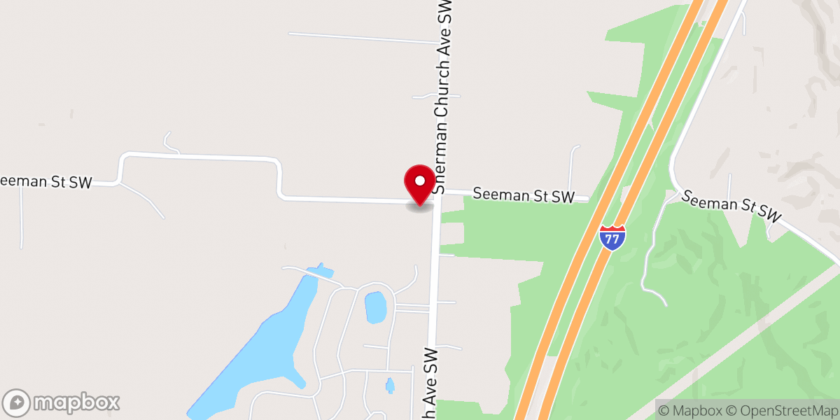 Map showing location of Red Dog Saloon