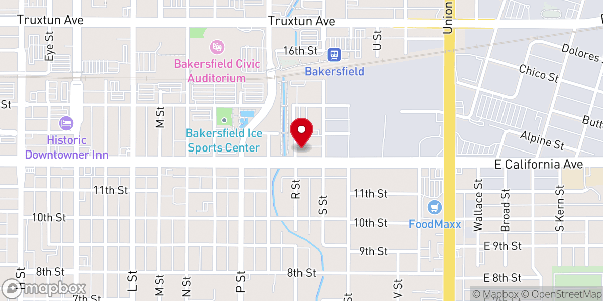Map showing location of Cain Memorial African Methodist Episcopal Church