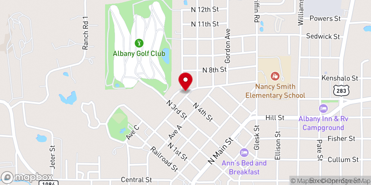 Map showing location of Trinity Episcopal Church