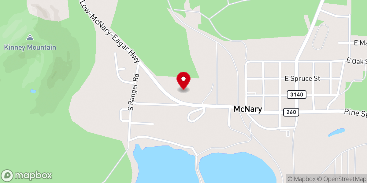 Map showing location of McNary Fellowship Ekklēsia Church