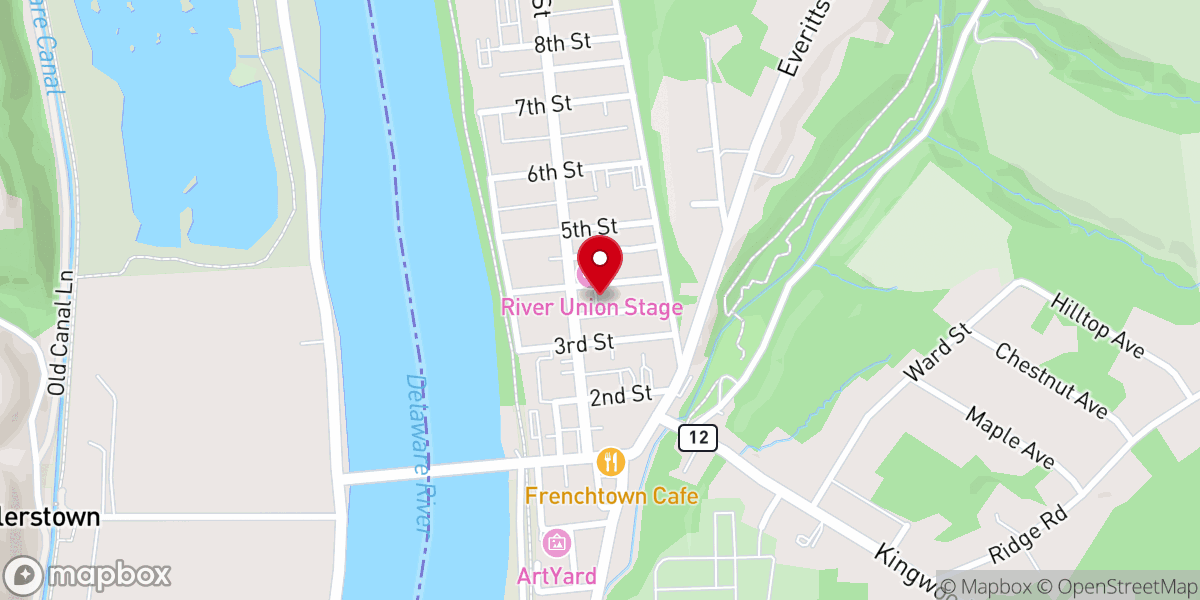 Map showing location of Frenchtown Presbyterian Church