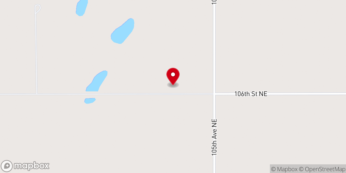 Map showing location of Maida, ND 58255