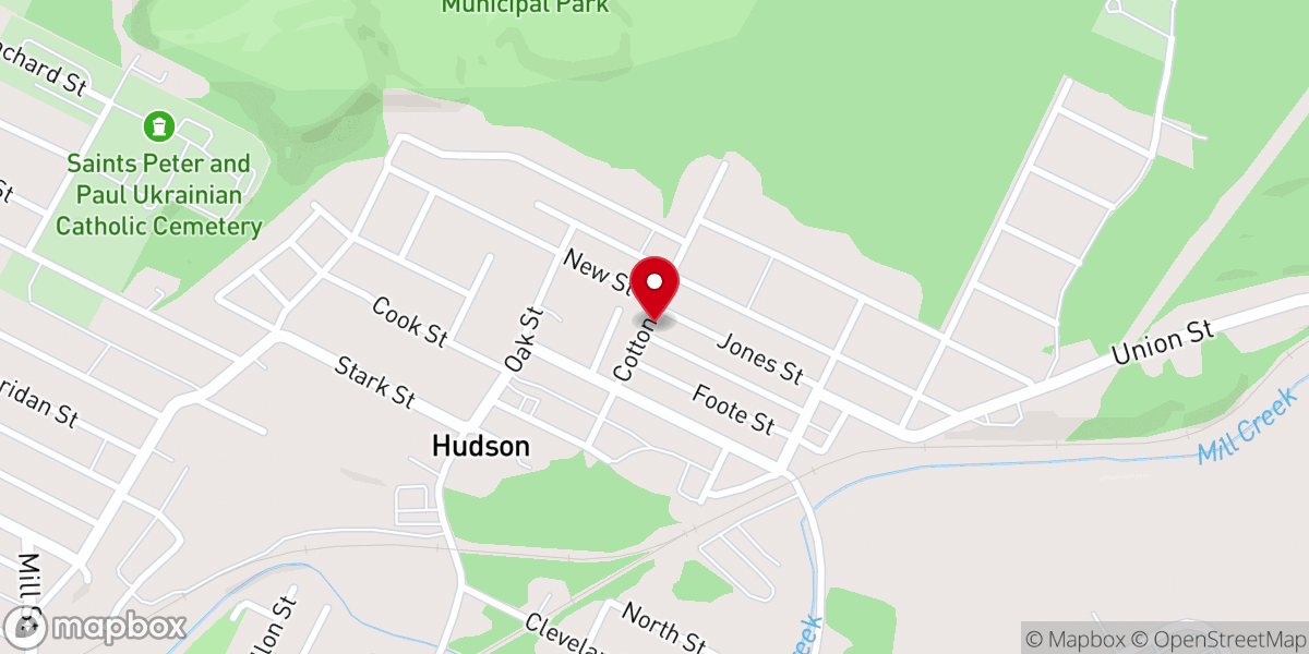 Map showing location of Landmark Baptist Church