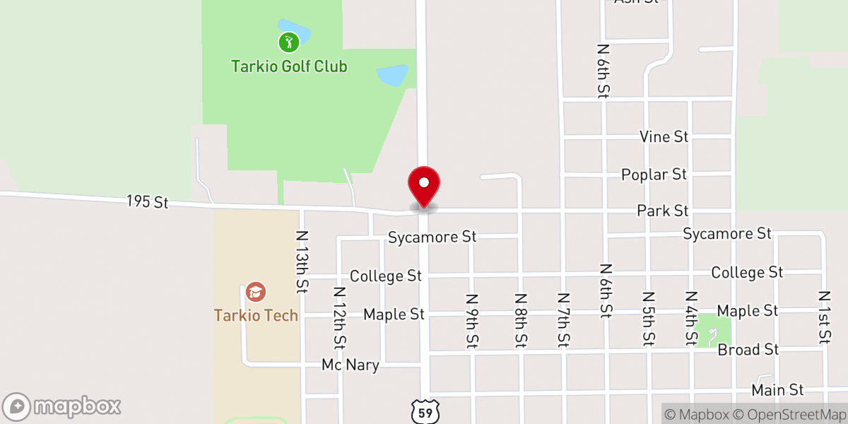 Map showing location of Minter Shawn