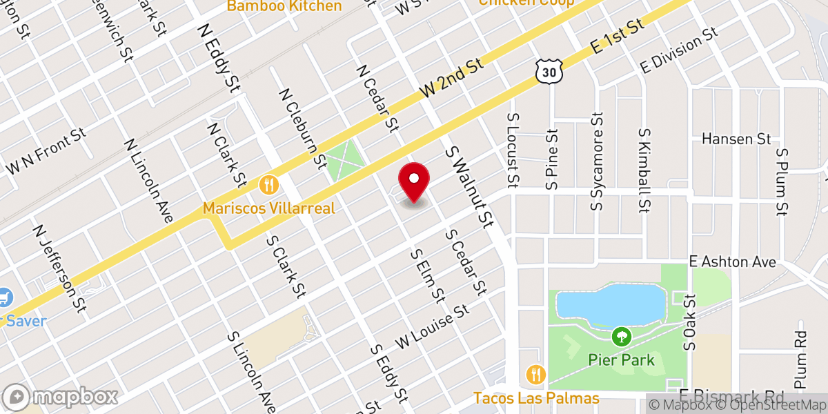 Map showing location of St. Mary's Cathedral