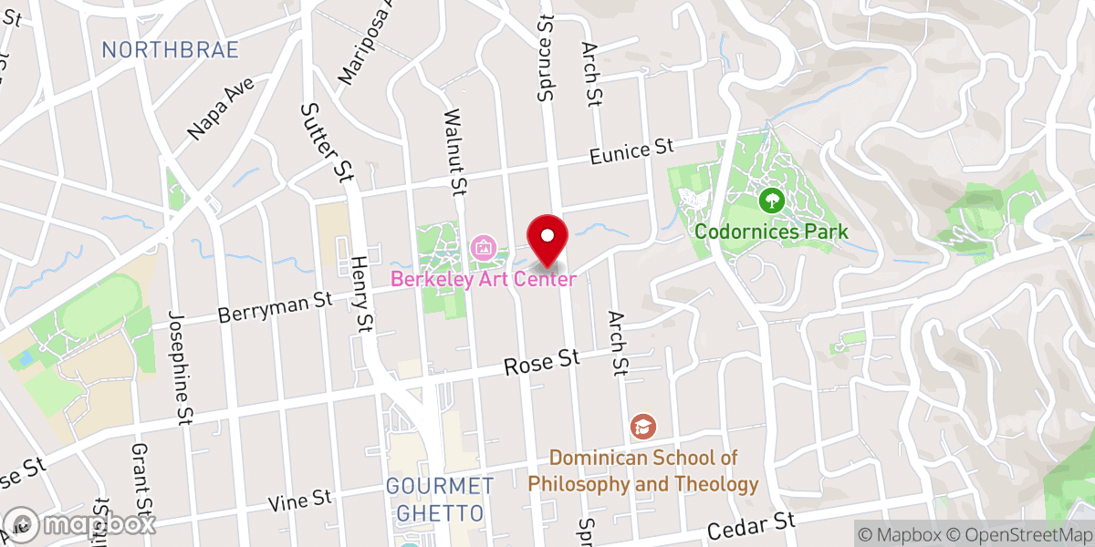 Map showing location of Congregation Beth El